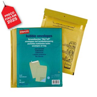 Staples Envelope Bolha 150mm Bolhas Autocolante 5 Un.