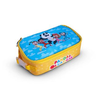 Panda E Os Caricas Lancheira Azul e Amarelo