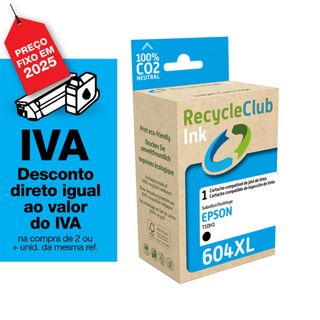 Recycleclub Tinteiro Comp. Epson 604XL Preto K12771RS