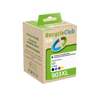 Recycleclub Tinteiro Comp. HP 903XL 4 Preto Tricolor