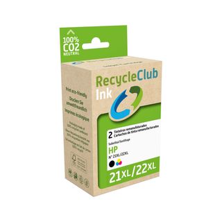 Recycleclub Tinteiro C. HP 21XL/22XL 2 Preto Tricol.