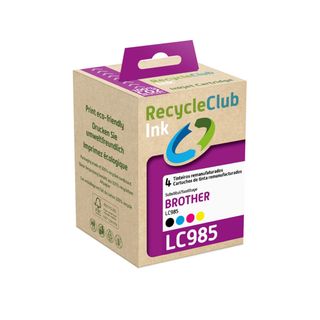 Recycleclub Tinteiro C. Brother LC985 4 Preto Tricol.