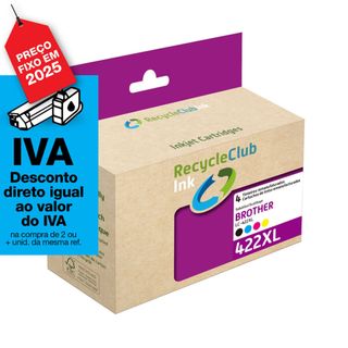 Recycleclub Tinteiro C. Brother LC422XL 4  Tricol.