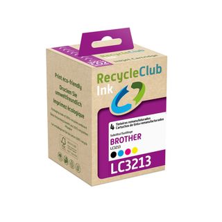 Recycleclub Tinteiro C. Brother LC3213 4  Tricol.