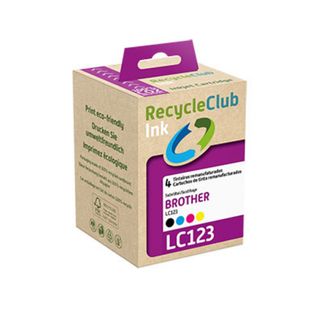 Recycleclub Tinteiro C. Brother LC123 4 Preto Tricol.