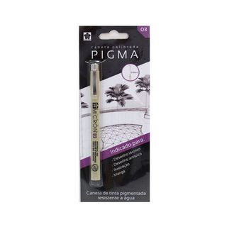 Marcador Fineliner Pigma Micron 025mm Preto