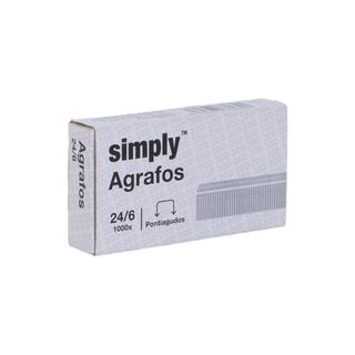 Simply Agrafos Nº. 24/6 Caixa de 1000 Agrafos