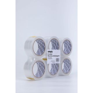 Simply Fita Adesiva 50 mmx66 m Transparente 6 Unid.