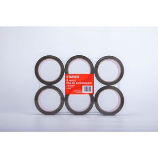 Staples Fita Adesiva 50 mmx66 m Castanho de 6 Unid.