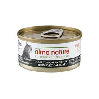 Almo Nature Hfc Atún Y Calamares En Gelatina Lata Para Gatos 70 G