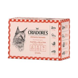 Criadores Carne e Peixe em Geleia saqueta para gatos - Multipack 12 [CRD40549]