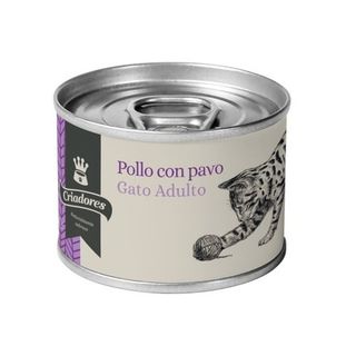 Criadores Adulto Frango E Peru Lata Para Gatos - 70 Gr