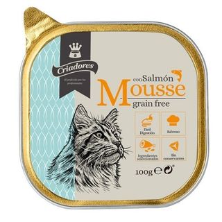 Criadores Grain Free Mousse De Salmão Terrina Para Gatos  - 100 Gr