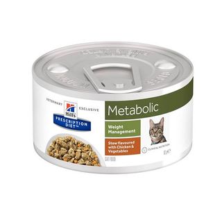 0.082 KG Hill’s Prescription Diet Metabolic Estofado de Pollo y Vegetales lata para gatos