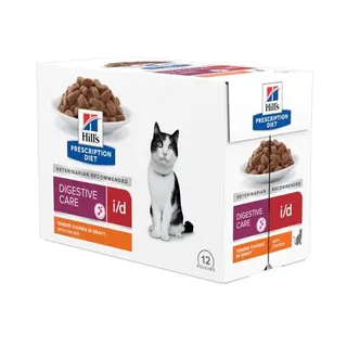 1.02 KG Hill's Prescription Diet Digestive Care i/d Pollo en salsa sobre para gatos Multipack