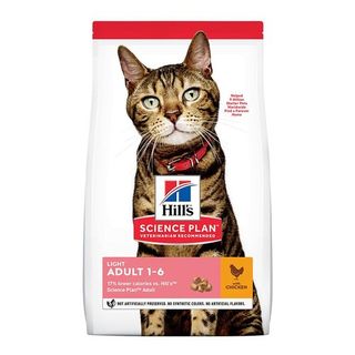 1.5 KG Hill's Science Plan Light Adult Pollo pienso para gatos