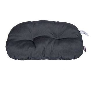 Leeby almofada oval preta para cães [LBB41294]