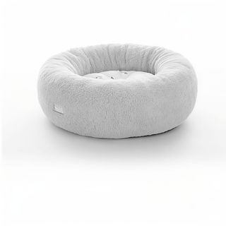 Leeby Cama de pelo cinzenta com ovelhas com cobertura amovível para cachorros [LBB41594]
