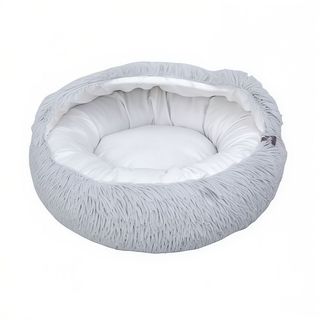 Leeby Cama Cueva Antiestrés Gris para gatos