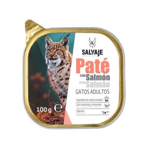 Salvaje Adulto Salmón Paté en tarrina para gatos - 100 GR