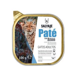 Salvaje Adulto Atún en Paté Tarrina para gatos - 100 GR