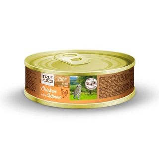 0.085 KG True Origins Pure Kitten Pollo con Salmón lata con paté