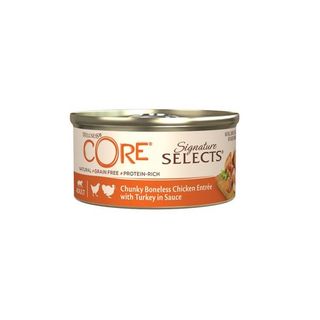 79 g Wellness Core Chunky frango e peru lata para gatos [WEL10633]