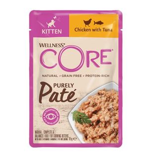 85 g Wellness Core Kitten Frango em Patê para gatinhos [WEL10845]