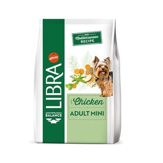 Libra Dog Pienso Adult Mini de Pollo para Perros de Raza Pequeña (3 Kg) 8410650170411