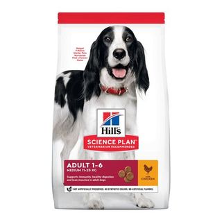 Hill's Medium Adult Science Plan Pollo pienso para perros - 2.5KG