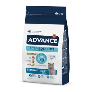 Advance Feline Sterilized peru e cevada vários formatos - 1.5KG