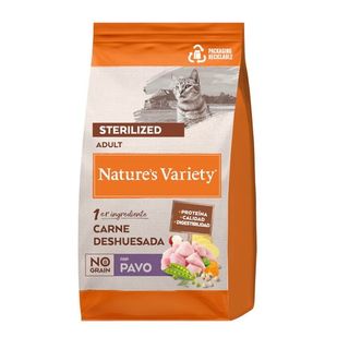 Nature's Variety Pienso Adult Sterilised No Grain Free Pavo para Gatos (1,25 KG) 8410650271774