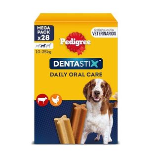 Pedigree Dentastix Snack Dental para La Higiene Oral de Perros Medianos (28  Barritas) 5998749107898
