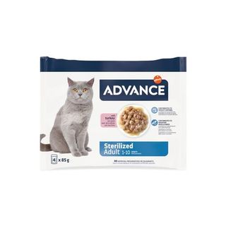 Advance Al Hum Gato Adulto Esterilizado Peru Multipack 4x85gr