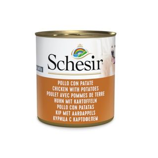 Schesir Adult pollo con patatas lata para perros   285 g