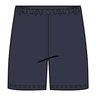 Pantalón corto short chandal gimnasia Domyos niño y niña básico azul - 151-160CM12-13A