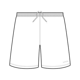 Pantalón corto de fútbol Niños Kipsta F100 blanco - 123-130CM 7-8A