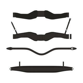 Brida Doma Equitación Caballo/Poni 900 Negro - CS