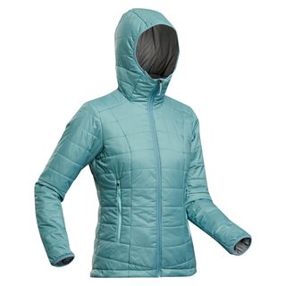 Chaqueta acolchada montaña y trekking con capucha Mujer Forclaz MT100 - S