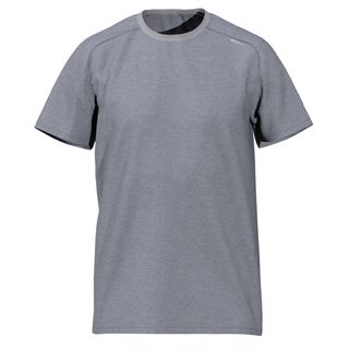 Camiseta fitness manga corta transpirable cuello redondo Hombre Domyos gris - L