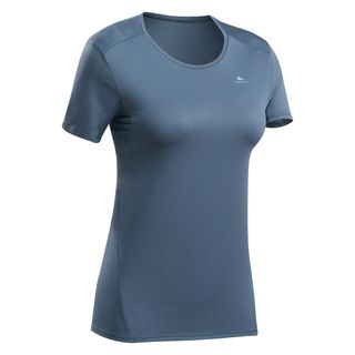 Camiseta de montaña y trekking  manga corta Mujer Quechua MH100 - XS