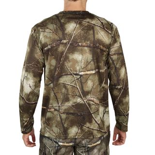 Camiseta Manga Larga Hombre Caza Solognac 100 Camuflaje Treemetic  Transpirable - S