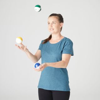 Lote 3 Pelotas Malabares Manos Pequeñas 65 mm 120 g + Bolsa Transporte - 120 G