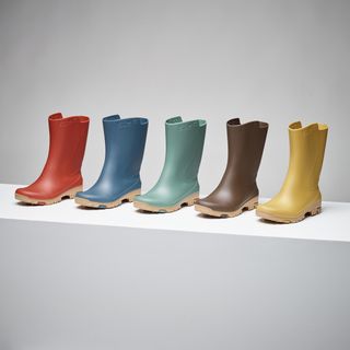 Botas de agua Niños Katiuskas Solognac 100 Ligeras Pvc Amarillo - 29/30