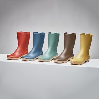 Botas de agua Mujer Katiuskas Solognac 100 Ligeras Pvc  Amarillo - 35/36