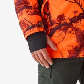 Chaqueta Caza Solognac 500 Treemetic Fluorescente Impermeable Cálida Silenciosa - S