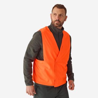Peto Caza Solognac 100 Adulto Naranja Fluorescente - S/M
