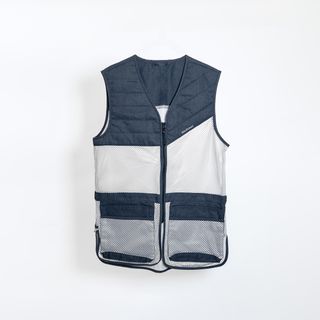 Chaleco  Tiro Al PLato Solognac 100 Hombre Ligero Negro Gris - L