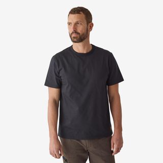 Camiseta Solognac 500 Adulto Negro Resistente Logo Resistant Gear - S