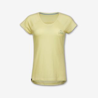 Camiseta escalada cómoda mujer, Vertika amarillo, Montse Galbany - L